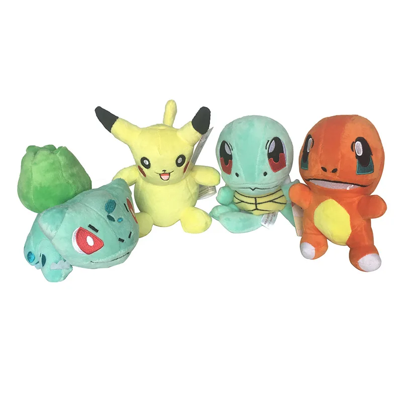TAKARA TOMY Pokemon оригинальная Пикачу мягкая игрушка Сквиртл хобби аниме плюшевая кукла игрушки для детей подарок на Рождество