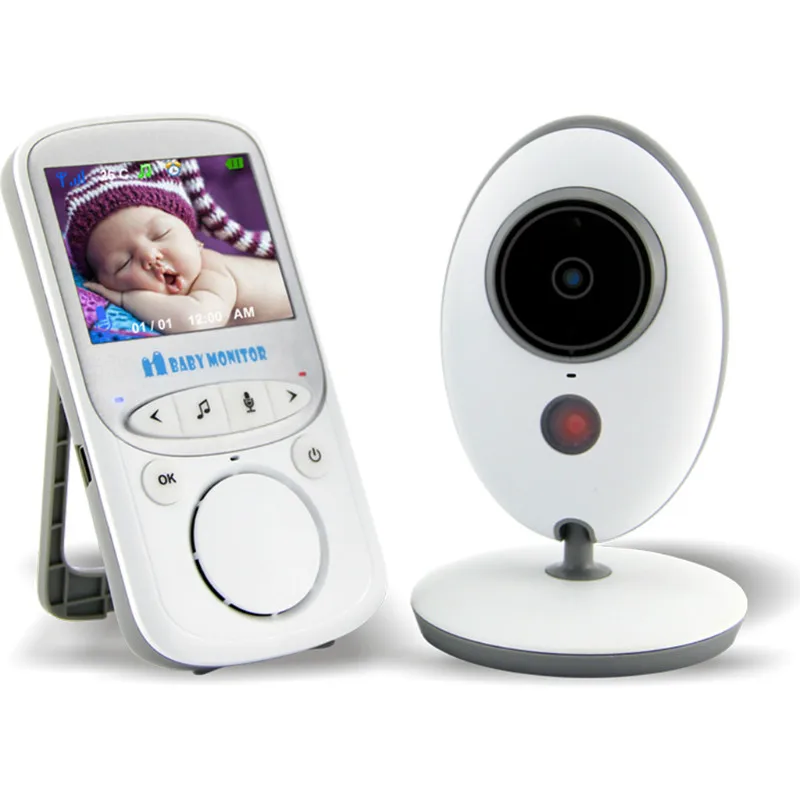  Wireless LCD Audio Video Baby Monitor VB605 Radio Tata Musica Citofono IR 24h Portatile Macchina Fo