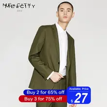 Me& City мужской модный светильник, хлопковый Блейзер, брендовый деловой Блейзер, стильный дизайн, повседневный мужской умный пиджак, мужской костюм
