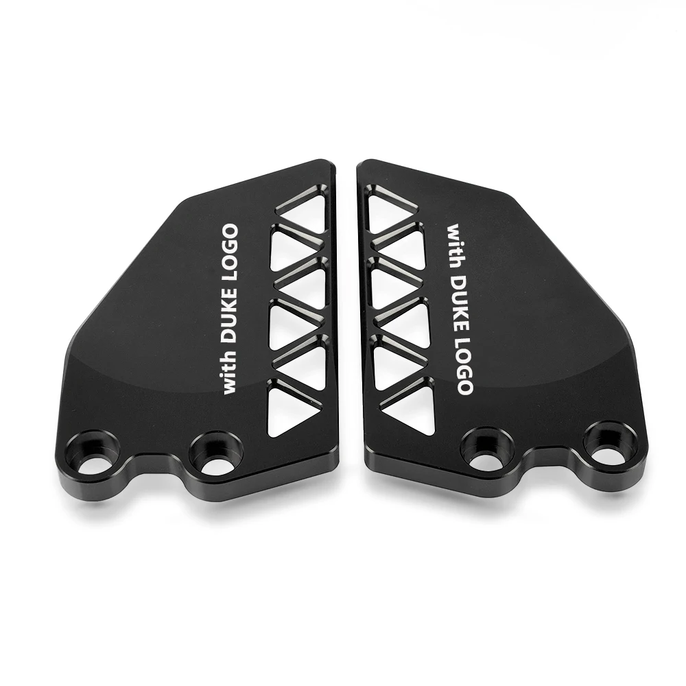 BK-B-2-DUKE LOGO Для KTM duke DUKE125 DUKE 250 390 мотоцикла с ЧПУ Передняя и задняя пяточная Защитная крышка 125 DUKE 250 390 duke - Цвет: BK-B-2-DUKE LOGO
