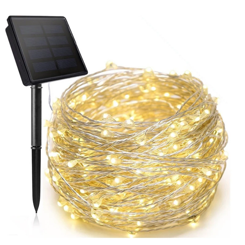 solar deck post lights Solar LED lamp string, solar outdoor festival string lamp, Festival Christmas party waterproof color lamp solar post cap lights Solar Lamps