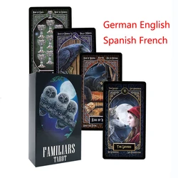 Spanish Tarot Deck Familiars Tarot Cards Divination  Archangel Oracle Cards  English and Spanish French German