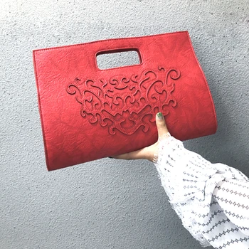 

2020 New Women Bag Soft PU Leather Ladies Purses and Handbag Torebki Damskie Appliques Vintage Clutch Crossbody Shoulder Bag