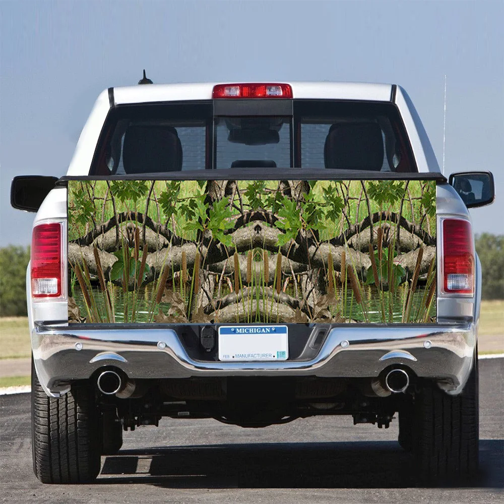 CAMO WETLAND багажника графическая наклейка пикап автомобиля задняя дверь