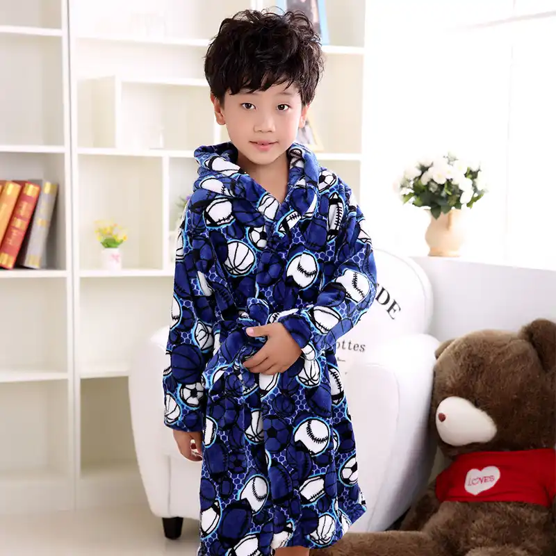 boys penguin dressing gown