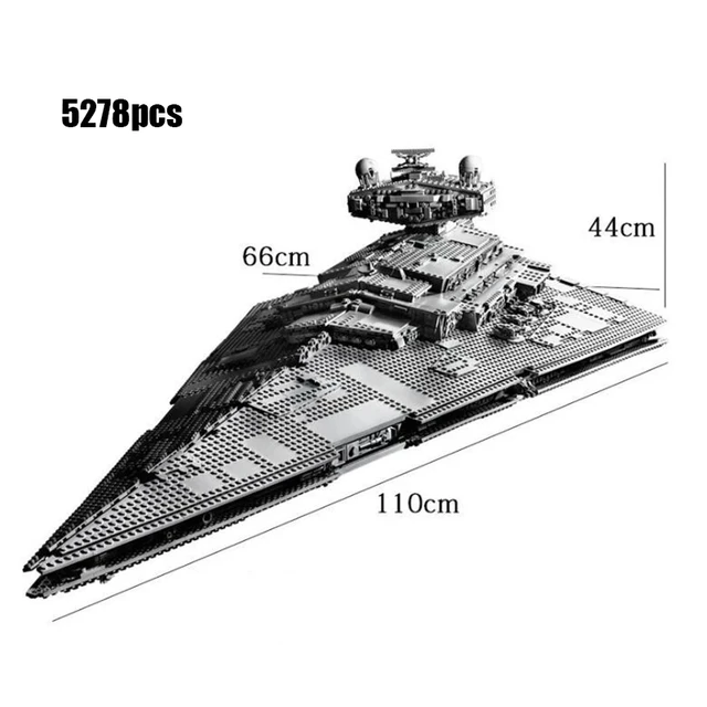 81098 Star Plan Toys Imperial Star Destroyer UCS Fighters Buidling Blocks Bricks Educational Model Kids Birthday