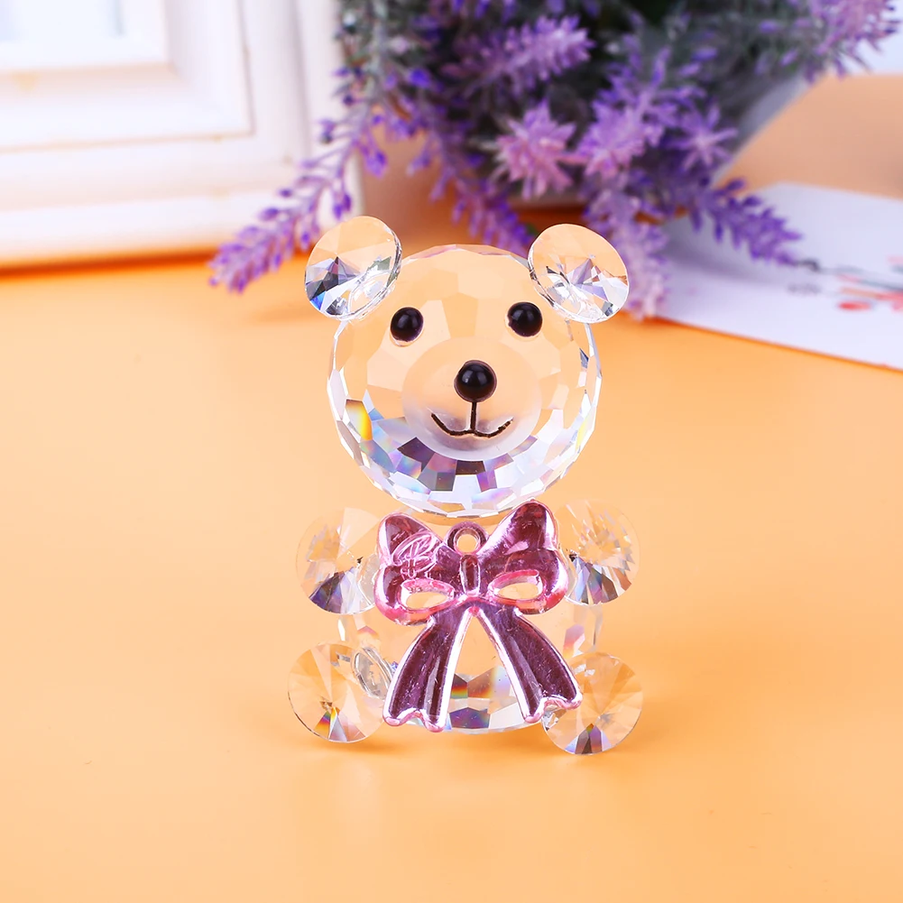 Статуэтки кристалл декор медведь коллекционные вещи дети красивые милые Kawaii