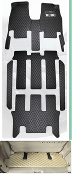 

Custom full set car floor mats + trunk mat for Right Hand Drive KIA Carnival 7 8 seats 2014-2004 waterproof carpets for Carnival