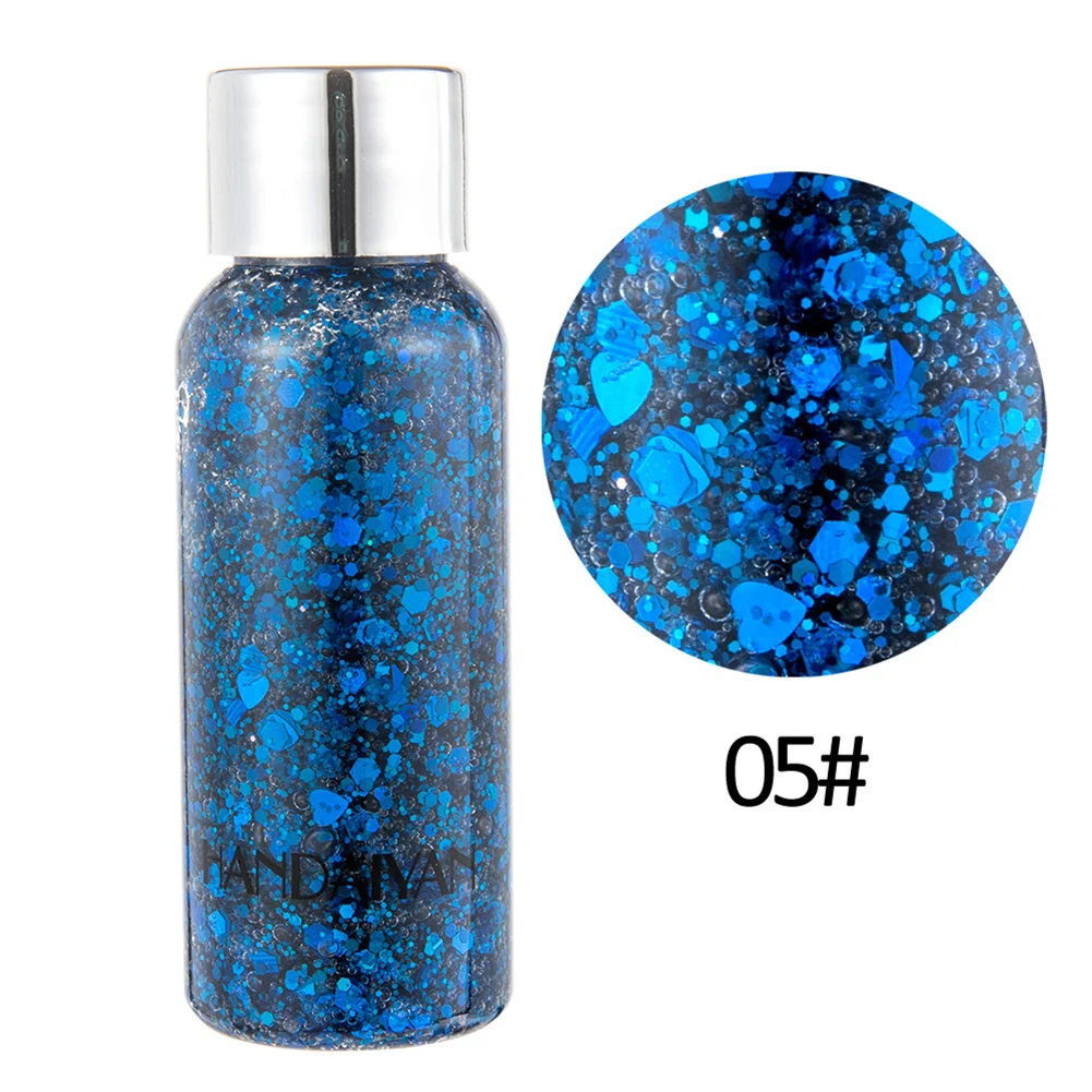 New HANDAIYAN Fish Scale Sequins Eye Shadow Glitters Body Face Gel Flash Pigment