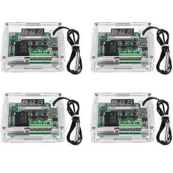 

4PCS W1209 DC Digital Temperature Controller Module Electronic Temperature Temp Control Module Switch with Acrylic Case