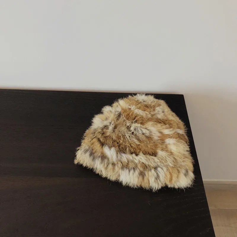 Женские белые короткие теплые шляпы для рыбалки, Круглый купол, темперамент, мода, подходит для весны и осени 1798 - Цвет: Amber