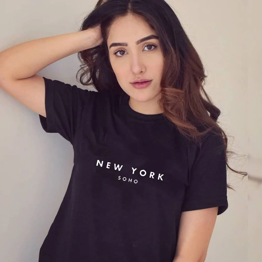 

Jinhit Print Women's T Shirt 2020 New Harajuku T-Shirt Streetwear Letter Oversize T Shirt Funny Female Tops Tee Loose Tshirt