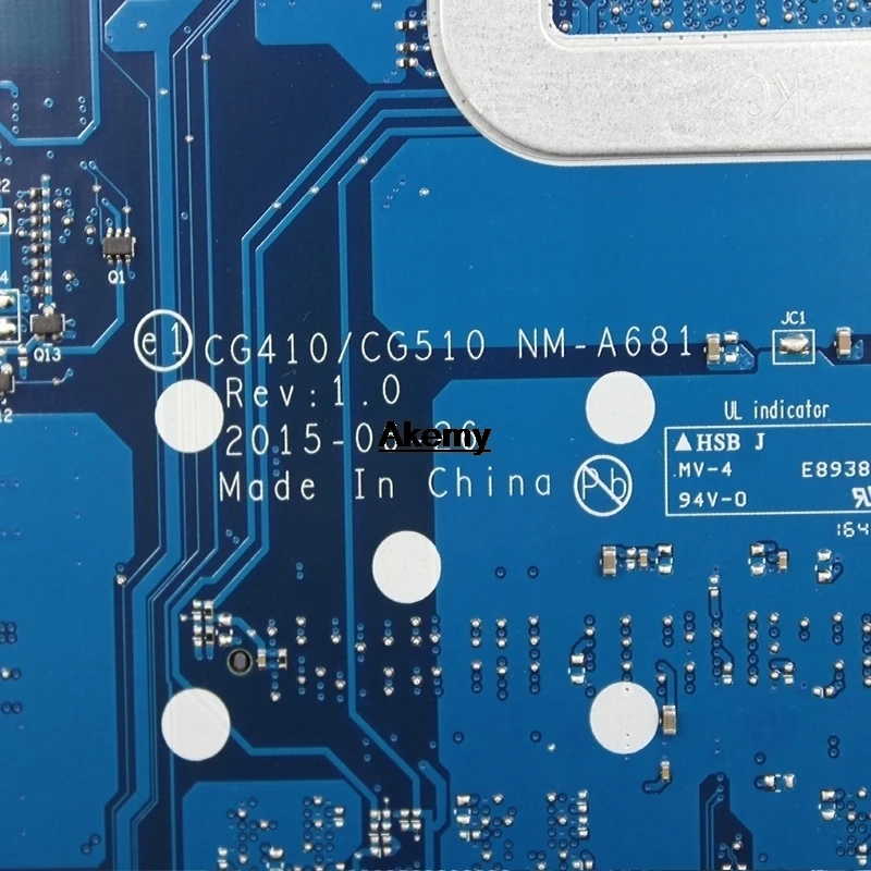 Для lenovo 100-15IBD 100 15IBD CG410/CG510 NM-A681 Тетрадь материнская плата 3825U GT920 1 Гб