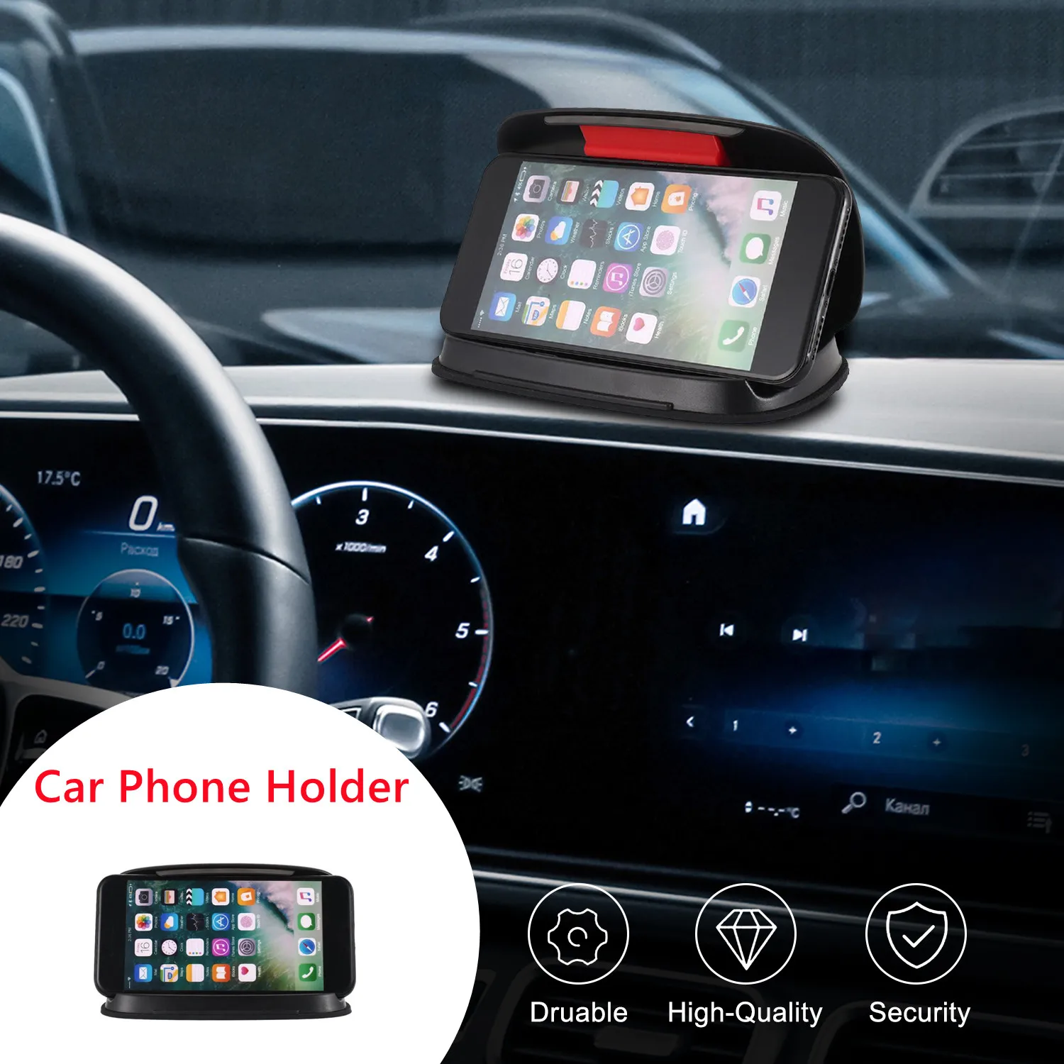 

Mobile Phone Support Navigation Desktop Phone Holder Car Anti-skid Silicone Suction Cup Adjustable Smartphone Holder