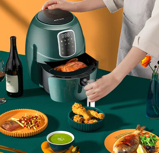 Intelligent timing fast large capacity home non-stick filter basket oil-free low fat oven fryer J06