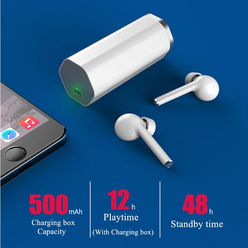 Bluetooth 5,0 Спортивная гарнитура TWS с сенсорным беспроводным Bluetooth гарнитурой Автоматическое Сопряжение бинаурального вызова Sum Siri