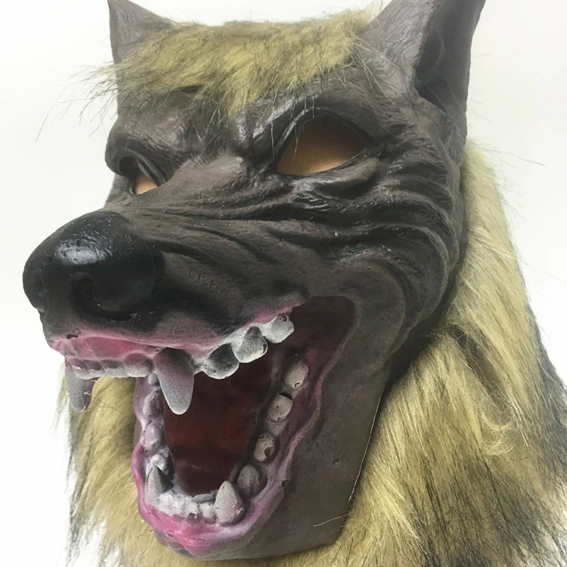 

New Wolf Mask Werewolf Mask Cosplay Animal Head Halloween Costume Zombi Mask Horror Werewolf Creepy Crawly Dracula Mask