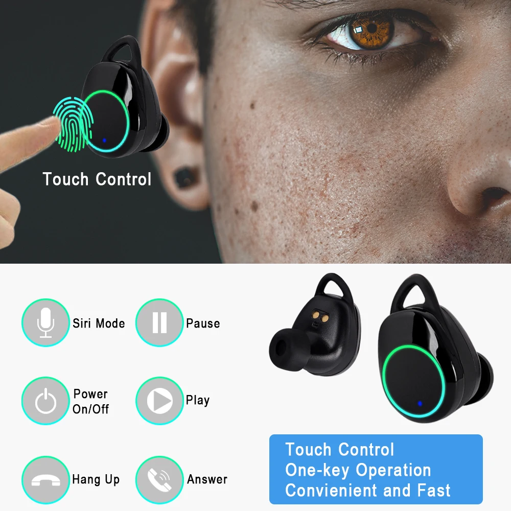 Befon X6 TWS 5,0 Bluetooth наушники водонепроницаемые Hi-Fi стерео беспроводные наушники с микрофоном 3000 мАч Зарядка для IOS Android