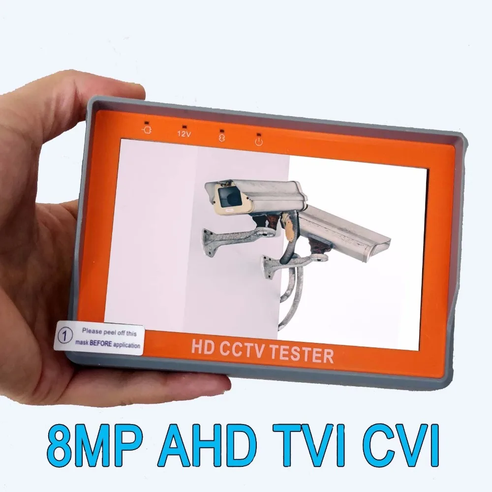 UTC IV5 8MP CCTV тестер 5 дюймов AHD TVI CVI CVBS камера тестер монитор портативный ручной стиль поддержка UTP PTZ RS485 800x480