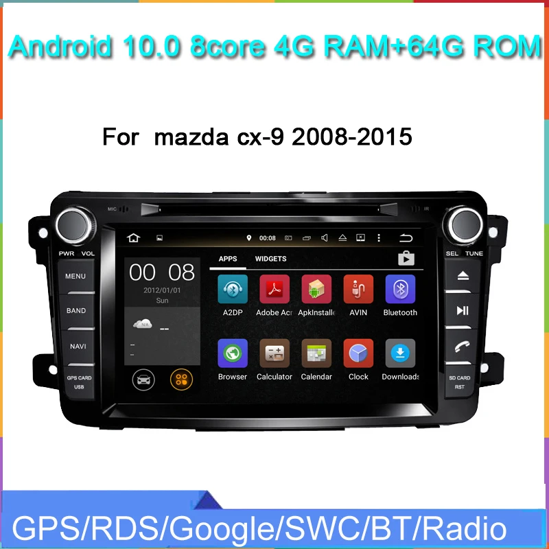 7 дюймов два din android 10 0 автомобиль радио gps навигации плеер для cx 9 2008 2015