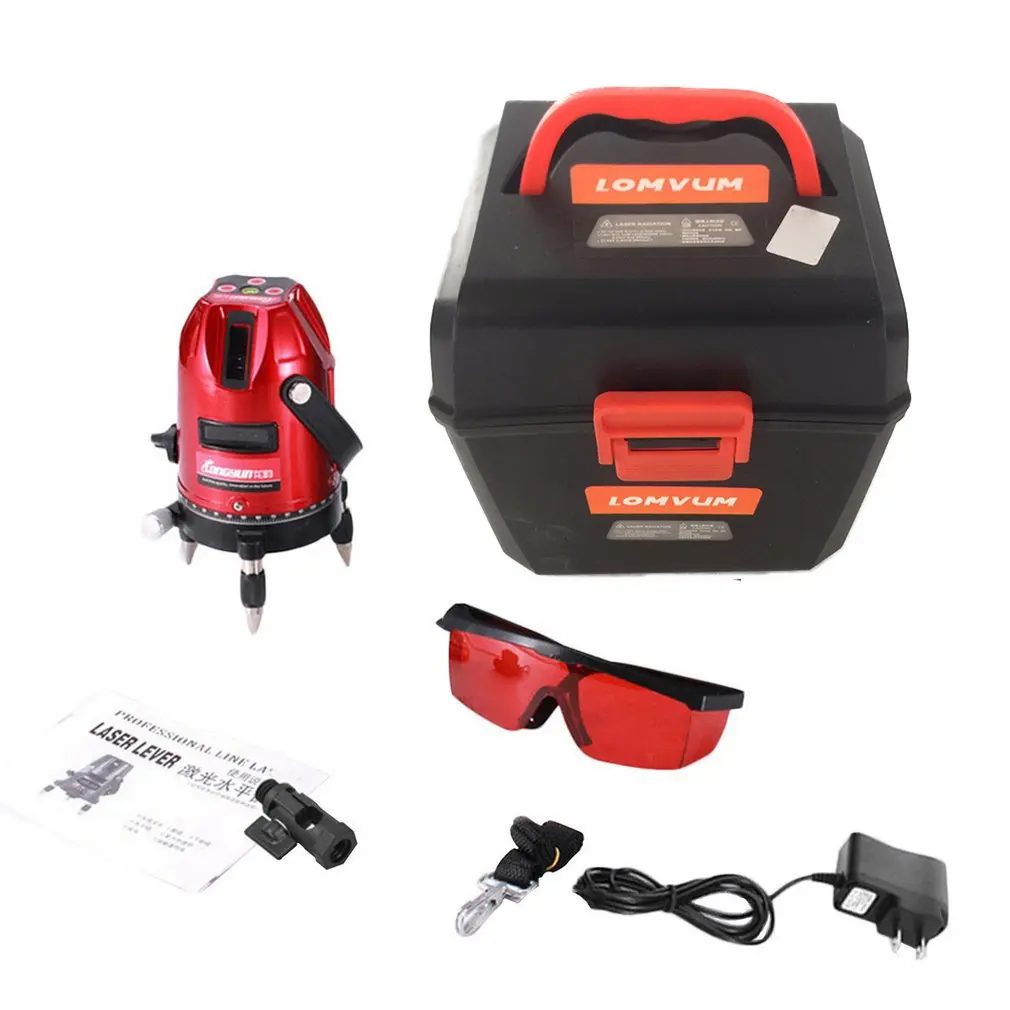 

L6000100 5Lines 6points Outdoor Laser Level Self-Leveling 360 Vertical&Horizontal Tilt Lazer Level tripod level Professional