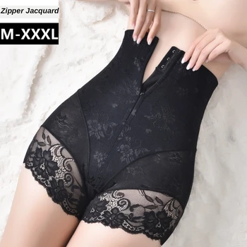 

High Waist Underwear Abdomen Briefs Postpartum Fitness Shaping Slimming Pants Lace Body Shaper Lady Knickers