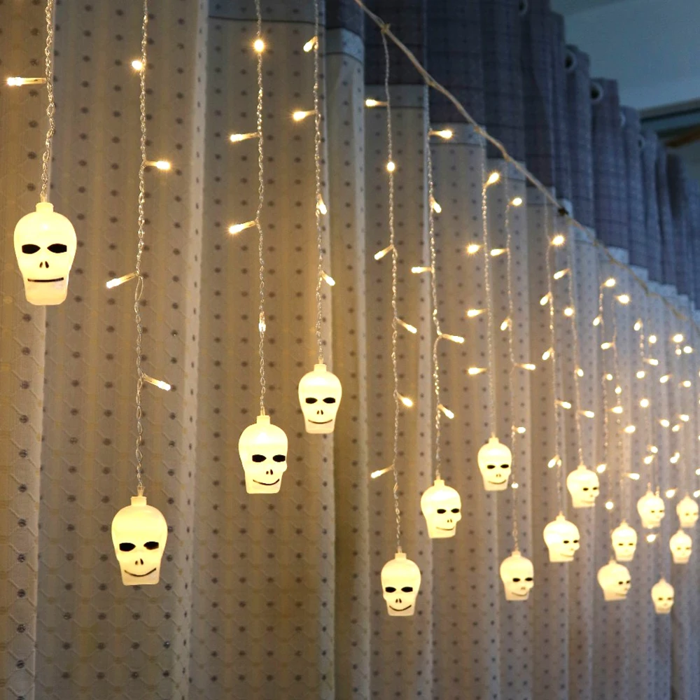 LED Halloween Skull Light String Friendship Light Warm White 963.5m Ghost Head Ghost Festival Light String Holiday Decoration Li
LED Halloween Skull Light String Friendship Light Warm White 963.5m Ghost Head Ghost Festival Light String Holiday Decoration Li