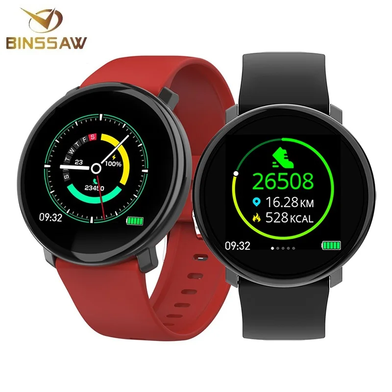 Смарт-часы BINSSAW Full Touch IP67 водонепроницаемые несколько видов спорта умный Браслет