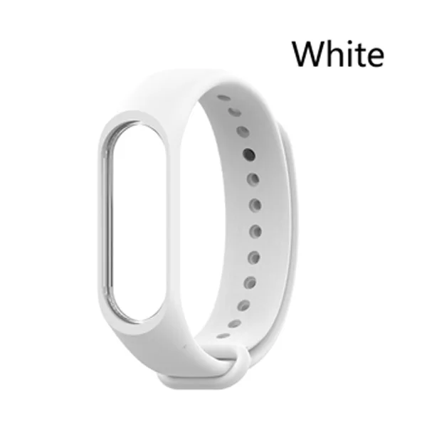 White Mi Band 3 4 ремешок Спортивные Силиконовые часы браслет ремешок для Xiaomi mi Band 3 4 умный Браслет mi band 4 3 ремешок - Цвет: White