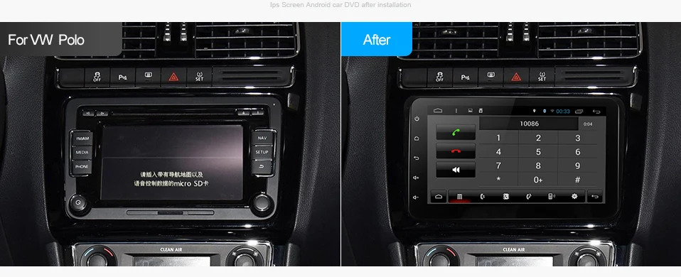 Excellent EU/RU Warehouse CDZ8060 2G android 9.0 car dvd player for VW polo golf passat tiguan skoda yeti superb rapid for skoda gps navi 7