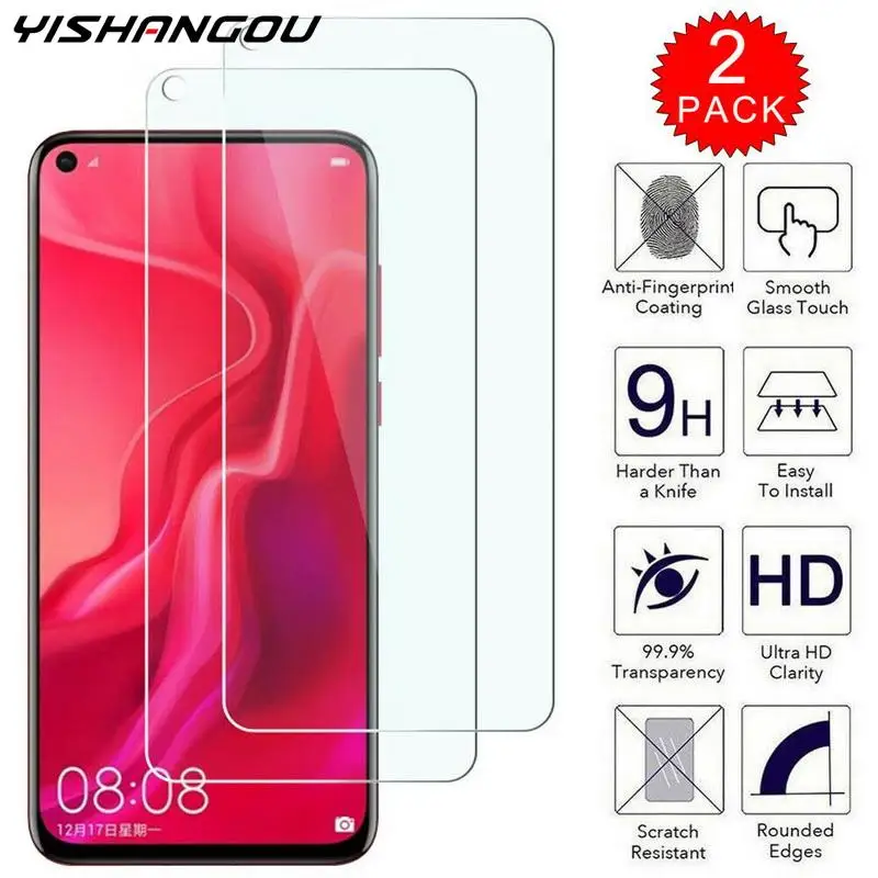 Чехол из закаленного стекла для Huawei Honor V30 Pro Nova 6 SE P30 P20 Mate 30 20 Lite P Smart Plus Y9 Prime 2019
