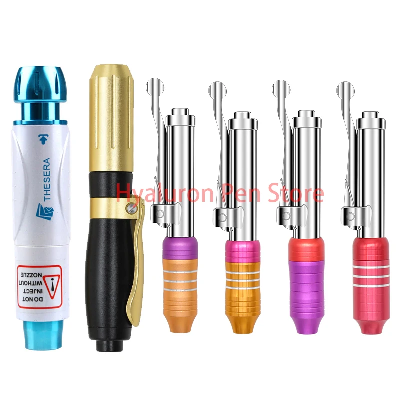 

2020 New High Pressure Hyaluronic Acid Pen hyaluron injection gun 0.3ml&0.5ml Ampoule head Syringe For Anti Wrinkle Lifting Lip