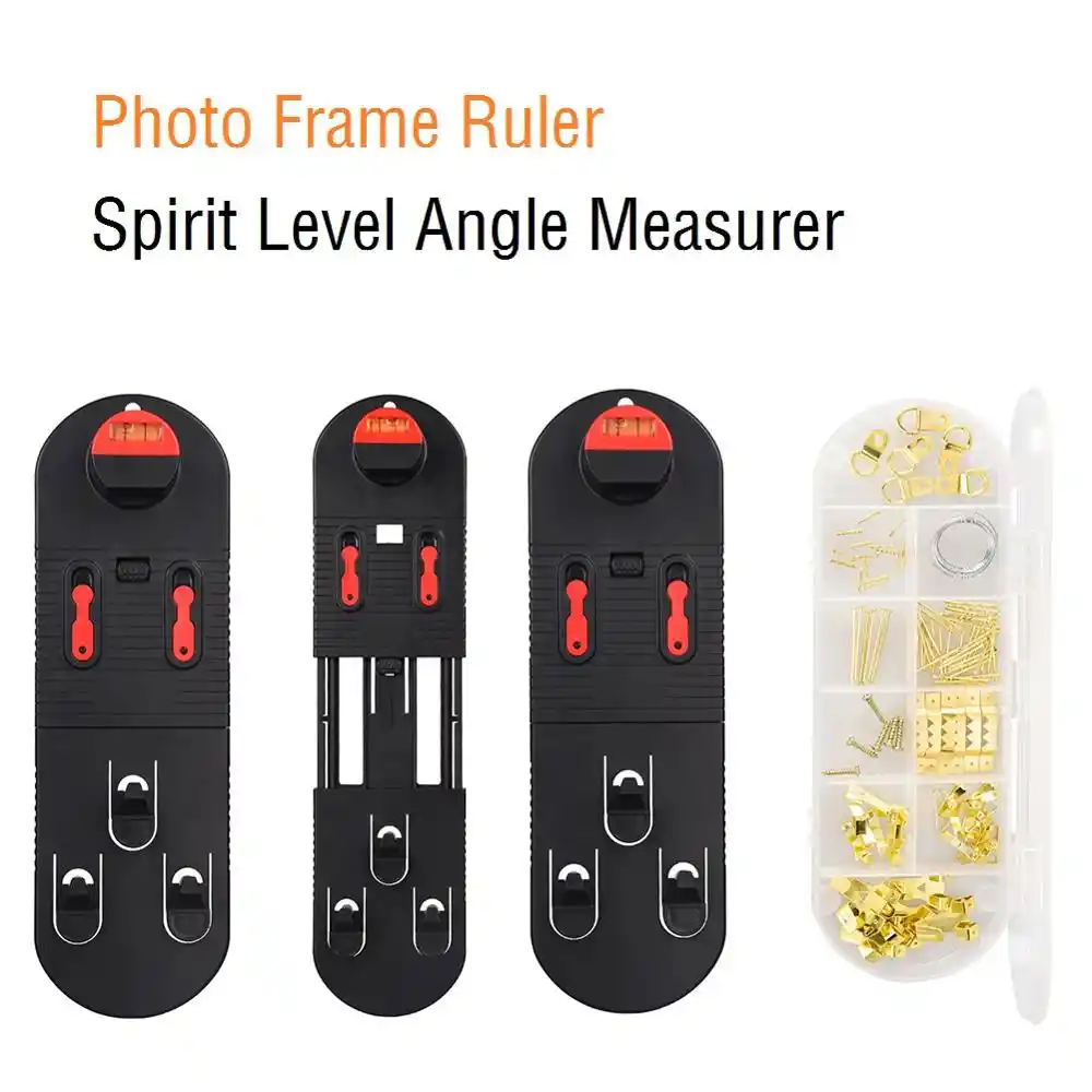 Saker Picture Hanging Tool Kit With Photo Frame Level Hanger Measuring Layout