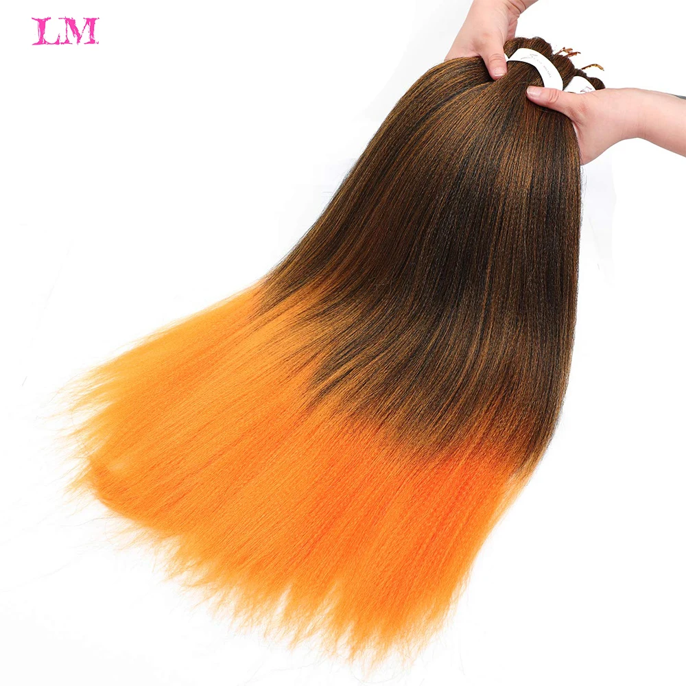 

LM 26inches 90g Synthetic Easy Jumbo Braids Hair Extensions Ombre Braiding Hair Low-temperature Fiber Crochet Hair Wig