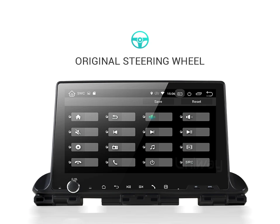 Uniway PX6 android 9,0 автомобильный dvd для Kia CERATO K3 видео радио плеер gps навигация с рулевым колесом автомобиля стерео gps