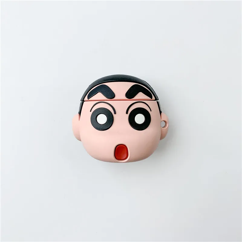3D милый карандаш Shin-chan Shinnosuke Nohara корпусы гарнитурные для Apple Airpods 1/2 Япония мультфильм силиконовый защитный чехол