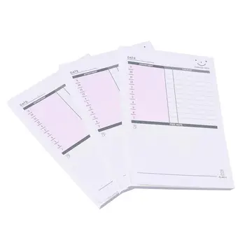 

3pcs To-do List Memo Pad Schedule Plan Notebook Notepad Bookmark for School Office Supplies