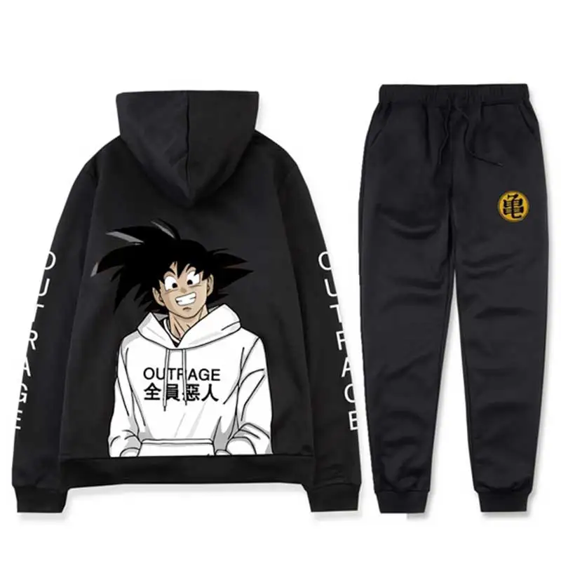 

Men's Sets hoodie+Pants OUT RAGE Tracksuit Harajuku wholesale Sport Suits Casual Sweatshirts Sportswear men clothes fation print