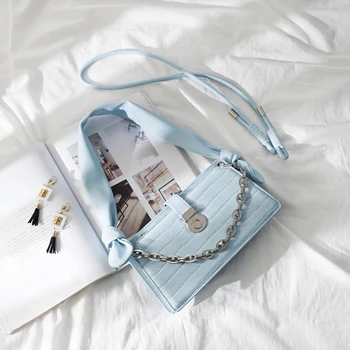 

2020 New French Niche Retro Crocodile Pattern Female Bag Bag Bag Chain Shoulder Messenger Bag Women Purse and Handbag Sac A Main