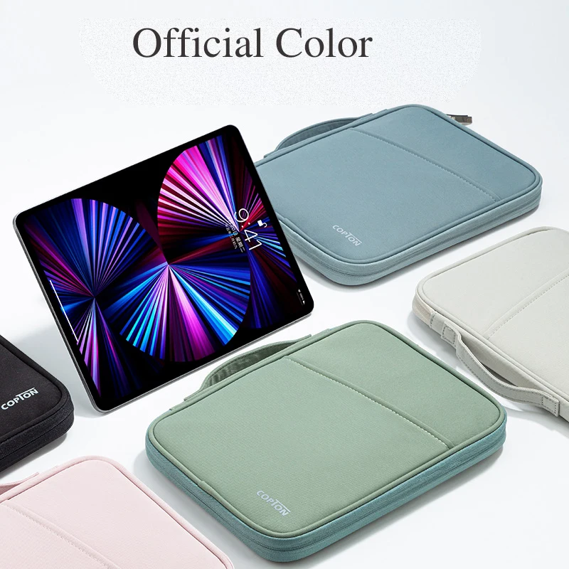 Housse Tablette IPad 11 Pouces – Étui Polyester Vertical Avec Poche, Design Nurse In Distress - 6