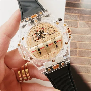 

2020 luxury Top Brand silicon Chronograph Mens Watches Quartz Watch Blue Silicone Military Sports Wristwatch Relogios Clock