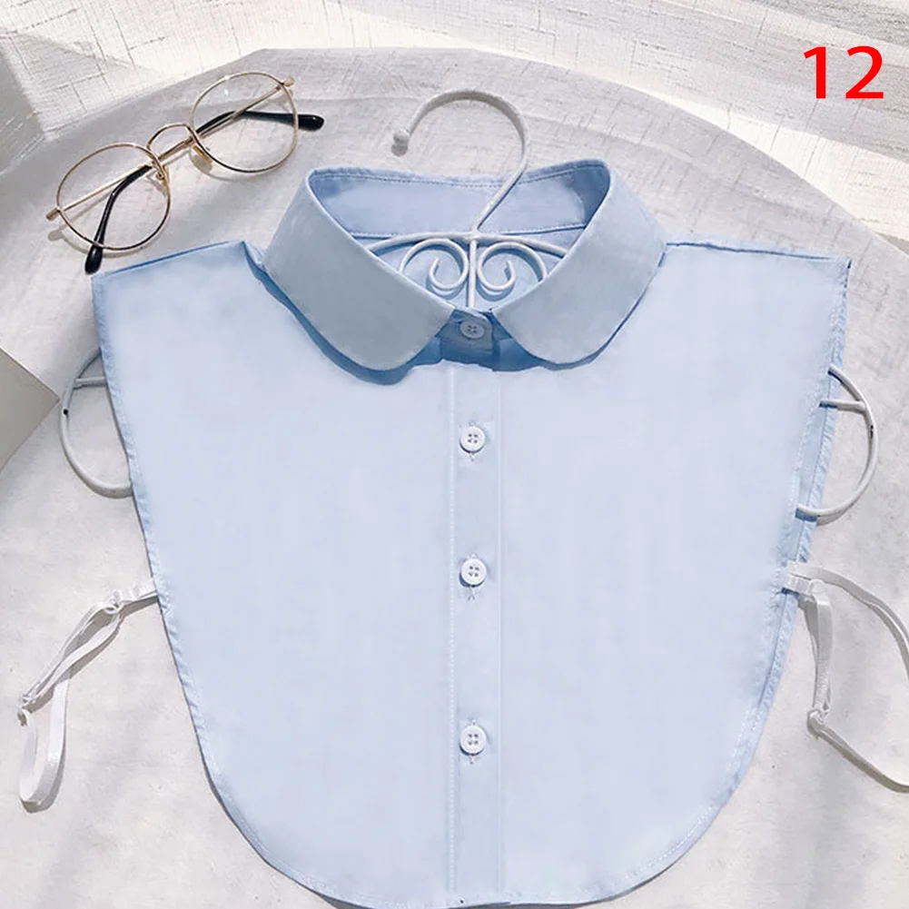 

1PC Ladies Women Adult Detachable Lapel Shirt Fake Collar Fashion Solid Color False Blouse Neckwear Clothing Accessories