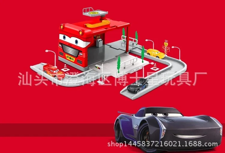 Автостоянка Игрушечная модель коробка для хранения раздвижная маленькая машина Общая мобилизация сцена мебель дорожные блоки чемодан