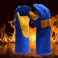 Практичные промышленные Термостойкие Перчатки Многофункциональные изоляционные перчатки против скальдинга мягкие кожаные электросварочные перчатки