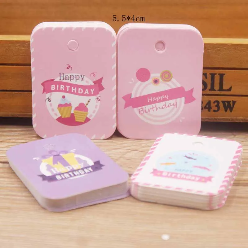 

Parking labal New 100tag/100 tag 100string purple/pink /white color paper tag DIY cake and candy for birthday party /gift tag