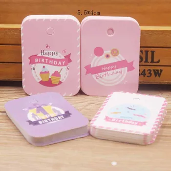 

Parking labal New 100tag/100 tag 100string purple/pink /white color paper tag DIY cake and candy for birthday party /gift tag