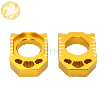 

Gold CNC Rear Motorcycle Chain Adjuster Axle Block For Suzuki RMZ250 04-16 RMX450Z RMX 450 Z RMZ 250 2004 2005 2010 2015 2016