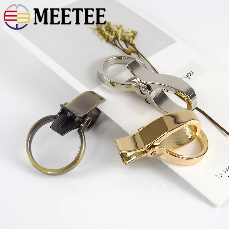 Meetee 4/10 шт. ID25mm металлический клатч сумки пряжки Лобстер "сделай сам" собачий ошейник клип брелок-карабин аппаратной части аксессуар BF055
