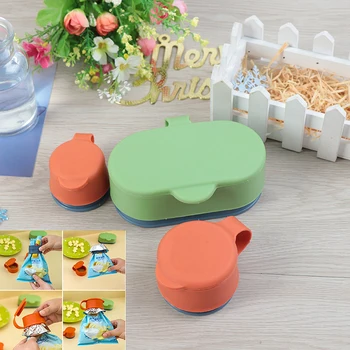 

S/M/L Multi-functional Plastic Moisture-proof Cover Orange Food Kitchen Storage Preserve Food Fresh Sealing Bag Cap Household