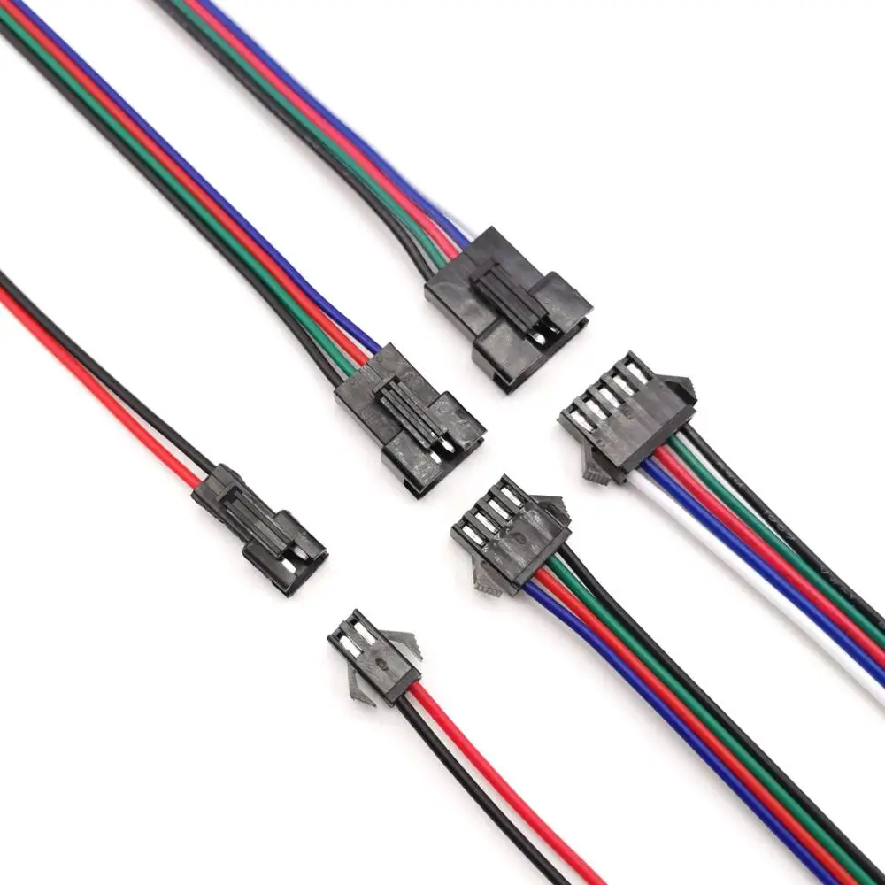 

SM2.54 connector 2Pin 4Pin 5Pin Plug Male to Female Quick Wire Connector Cable Adapter Terminal 2/4/5 Way Easy Fit for led strip